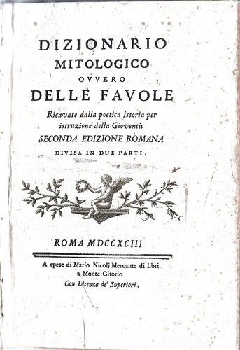 Dizionario mitologico ovvero - dizionario,