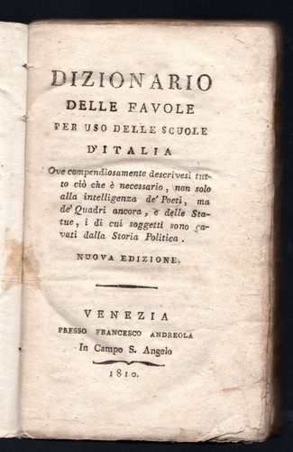 Dizionario delle favole - , per