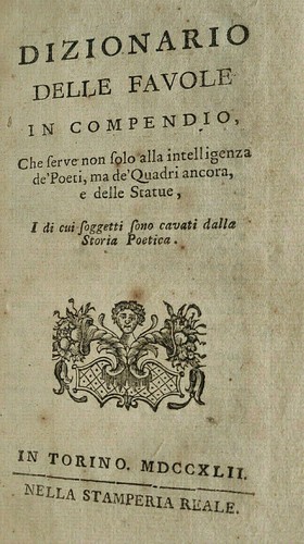 Dizionario delle favole - favole, in